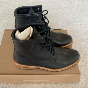 Nisolo all weather amalia boot black leather size 9.5 NWT